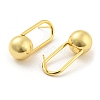 Oval with Ball Shape Rack Plating Brass Stud Earring EJEW-K263-28G-2