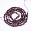 Natural Garnet Beads Strands G-R362-07-2