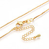 Brass Box Chain Necklaces for Women NJEW-G084-12G-2