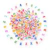 Transparent Clear Acrylic Beads MACR-YW0001-23-1