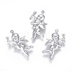 304 Stainless Steel Pendants STAS-F227-10-MP-1