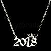 Crown Birth Year 201 Stainless Steel Pendant Necklaces for Women FS-WG4E8F2-79-1