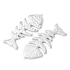 Textured 304 Stainless Steel Big Pendants LS-STAS-Z177-04P-2