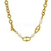 304 Stainless Steel Cable Chain Necklaces NJEW-U031-12G-2