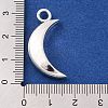 Tibetan Style Alloy Moon Pendants X-TIBEP-Q043-032-RS-2