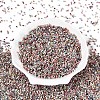 Spray Painted Picasso Cylinder Glass Seed Beads GLAA-T028-12A-06-3
