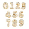 Brass Micro Pave Cubic Zirconia Pendants KK-B167-22G-1
