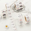 6 Rolls 3 Style Word Handmade with Love Self-Adhesive Kraft Paper Stickers DIY-LS0003-33-5
