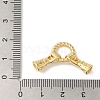 Rack Plating Brass Pave Black Cubic Zirconia Hands with Rings Links Connector Charms KK-A229-13G-3