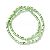 Electroplate Glass Beads Strands EGLA-Q128-13F-2