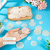 90Pcs 3 Styles Natural Capiz Shell Disc Connector Charms BSHE-MB0001-01-8