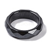 Magnetic Synthetic Hematite Finger Ring for Men Women RJEW-A047-01C-2