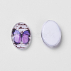 Tempered Glass Cabochons GGLA-R188-1-2