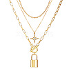 Alloy Pendant Layered Chain Necklaces for Women WGC39CD-11-1