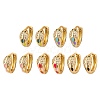 Brass Micro Pave Cubic Zirconia Earrings EJEW-E309-03G-1