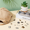 36 Bags 3 Colors Iron Baseball Hat Cap Buckle Strap Clasp Clip Kits IFIN-CY0001-03-4