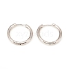 Brass Huggie Hoop Earrings X-KK-D160-55P-1
