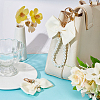 2Pcs 2 Styles Zinc Alloy with Plastic and Polyester Keychain KEYC-BBC0001-03-4