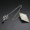 Natural Quartz Crystal Dowsing Pendulum Big Pendants PW-WGF0E3C-03-1