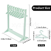 CRASPIRE 1 Set Coat Hanger Shaped Acrylic Earring Display Stands EDIS-CP0001-15B-2