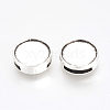 Tibetan Style Alloy Slide Charms Cabochon Settings X-PALLOY-Q341-04AS-LF-5