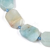 Natural Flower Amazonite Beads Strands G-B125-P05-01-3