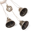 Iron Bell Pendant Decoration HJEW-JM02481-4