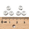 Brass Rhinestone Spacer Beads X-RSB036NF-03-4