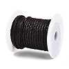 Braided Cowhide Leather Cord NWIR-N005-01B-4mm-2