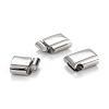 Tarnish Resistant 316 Surgical Stainless Steel Magnetic Clasps with Glue-in Ends STAS-F269-04P-3