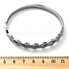 304 Stainless Steel Hinged Bangles for Women BJEW-A011-15P-5