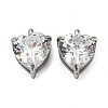 304 Stainless Steel Charms Micro Pave Cubic Zirconia STAS-L022-089P-1
