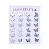 304 Stainless Steel Stud Earrings EJEW-H368-43P-3