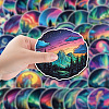 50Pcs Northern Lights PVC Self-Adhesive Cartoon Stickers PW-WG79430-01-3