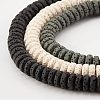 Olycraft 3 Strands 3 Colors Natural Lava Rock Beads Strands G-OC0002-83-4