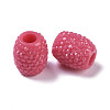 Opaque Resin European Jelly Colored Beads RESI-B025-02A-13-2