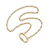 304 Stainless Steel Mother-Son Chain/Figaro Chain Necklaces for Women NJEW-JN06451-3
