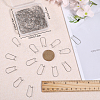 CREATCABIN 100Pcs 304 Stainless Steel Hoop Earrings Findings STAS-CN0001-48A-3