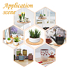 Bamboo Round Plant Saucer AJEW-GA0001-97-6