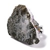 Natural Tourmaline Cluster & Alloy Miner Model Ornament DJEW-D002-08AS-02-5