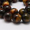 Natural Yellow Blue Tiger Eye(Dyed & Heated) Bead Strands G-P230-05-10mm-3