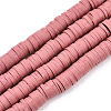 Handmade Polymer Clay Bead Strands X-CLAY-T002-6mm-47-1