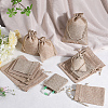 Beebeecraft 16Pcs 4 Styles Polyester Imitation Burlap Packing Pouches Drawstring Bags ABAG-BBC0001-01B-4