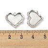 Brass Micro Pave Clear Cubic Zirconia Pendants KK-L211-015P-02-3