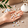 Fashewelry 72Pcs 4 Color Handmade Porcelain Ceramic Beads Strands PORC-FW0001-01-6