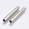 Tarnish Resistant 304 Stainless Steel Tube Beads STAS-P196-20-1