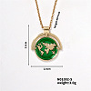 Map Coin Brass Pendant Necklace Fashionable Personality Jewelry BM0075-5-1