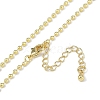 Rack Plating Brass Ball Chain Necklaces for Women NJEW-K382-12A-G-2