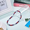 Polymer Clay Rhinestone Round Beaded Necklaces NJEW-SW00049-03-3