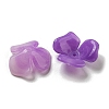 Two-tone Opaque Acrylic Bead Caps OACR-G034-03F-2